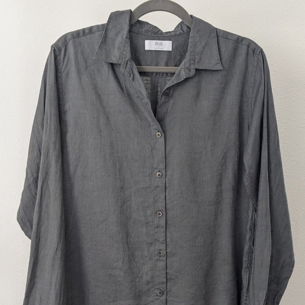 Uniqlo linen button up size M